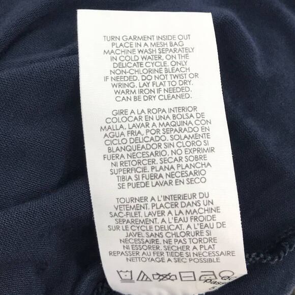 Cabi Striped Asymmetrical Hem Twirl Blue Skirt - Picture 10 of 10